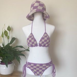 Crochet Bikini set and hat